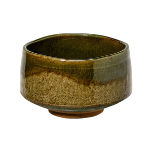 Kobberbrun Mino-Yaki Matcha skål - Japansk Keramik 0,4 l